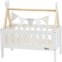 Tryco Berceau de poupée en bois, 18 mois et plus,