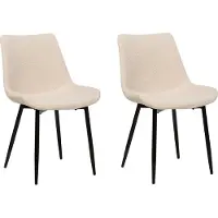 Beliani Chaise de salle à manger Set of 2 Beige Avilla Lumarko !