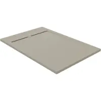 Luca Varess Dandy receveur de douche 120 x 80 cm marbre composite Soie grise mat structure rock