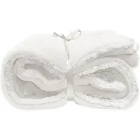 Unique living Plaid Unique Living Lars Dove White Blanc-150 x 200 cm