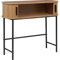 Beliani Console Bradley Bois Clair