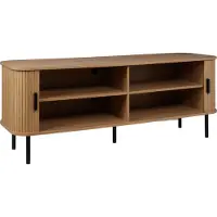 Beliani Meuble Tv Bois Clair Bradley