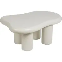 Beliani Table Basse Ondle Blanc Cassé