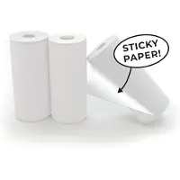 Hoppstar Recharge de 3 rouleaux de papier autocollant pour la caméra Artist, Papier photo, Blanc, Multicolore