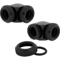 Corsair Série Hydro X Adaptation de la ligne dure XF 2-pack, Raccord, Noir