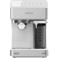 Cecotec Machine à café Semi-automatique Power Instant-ccino 20 Touch Serie Bianca. 20 bars de Pression, 1.4 L, 6 Fonctions, Chauffage par Thermoblock, Contrôle tactile, Réservoir de lait, 1350 W