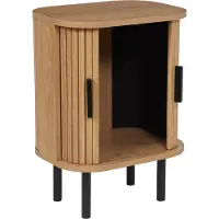 Beliani Table De Chevet Bois Clair Bradley