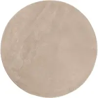 vidaXL Tapis HUARTE à poils courts doux et lavable sable Ø 160 cm
