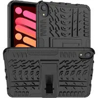 Just in Case Apple iPad mini 6 Rugged Hybrid Back Cover Noir