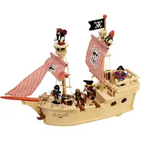 Bigjigs Toys Tidlo Bateau pirate en bois