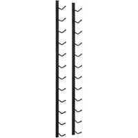 vidaXL Porte-bouteilles mural pour 12 bouteilles - fer-noir