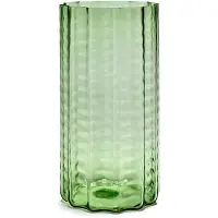 Serax Vase Green Transparent Waves Vase 03