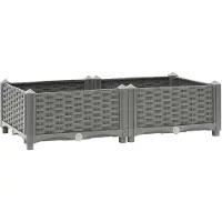 vidaXL Hochbeet 80x40x23 cm Polypropylen