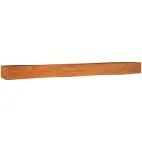 vidaXL Lit surélevé rouillé 600x80x45 cm acier corten