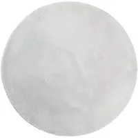 vidaXL Tapis HUARTE à poils courts doux et lavable gris Ø 100 cm