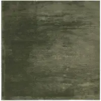 vidaXL Tapis HUARTE à poils courts doux lavable vert forêt 160x160 cm