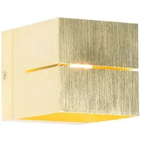 QAZQA Applique murale intelligente dorée 9,7 cm avec Wi-Fi G9 - Transfer
