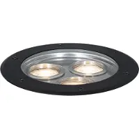 QAZQA Spot encastré moderne noir 3 lumières IP65 - Tribus