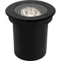 QAZQA Spot encastré de sol extérieur moderne noir AR70 orientable IP65 - Delux