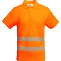 Roly HV9318 | Polo Atrio Shortsleeve Polo pour hommes - Couleur : Fluor Orange 223 - Taille : M