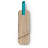 Trebonn Artù planche à découper + couteau à salami en bambou, 43 x 11 x 2,4cm