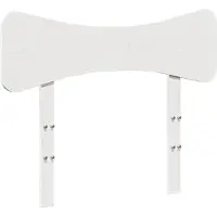 vidaXL Tête de lit blanc 90 cm pin massif