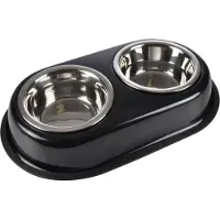 Lola Toys bol double inox antiderapant support metal d14/9cm