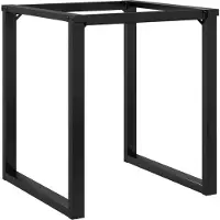 vidaXL Châssis de table de salle à manger en forme de O 60x60x73 cm Acier