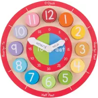Bigjigs Horloge d'apprentissage en bois