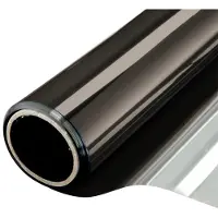 INF Film de fenêtre avec protection solaire effet miroir 60x200 cm Le noir