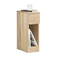 SoBuy - Table de chevet avec tiroir et compartiment de rangement - 20 x 35 x 60 cm - Max. 20KG - Couleur bois