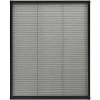 vidaXL Moustiquaire de fenêtre Plissé 80x100 cm Aluminium
