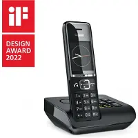Gigaset Téléphone analogique GIG550AMBLK DECT avec identification de l'appelant Noir