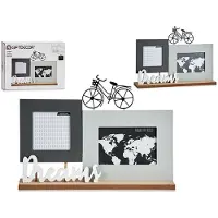Gift Decor Cadre photo Dreams Noir Gris Blanc Bois (37,5 x 6 x 26,5 cm) - 8430852784759