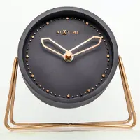 Nextime - 5204ZW - Horloge de table - noir - Cross