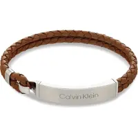 Calvin Klein Élégant bracelet en cuir pour hommes Iconic 35000405, (Cuir)
