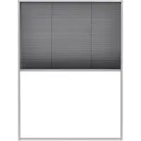 vidaXL Moustiquaire plissée pour fenêtre Aluminium 60 x 80 cm