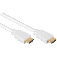 Goobay HDMI – HDMI (7.50 m), Câble vidéo, Blanc