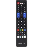 Nedis Télécommande de remplacement - Convient pour : Samsung - Préprogrammée - 1 appareil - Bouton Amazon Prime / Disney + / Bouton Netflix / Bouton Smart home / Bouton Youtube - Infrarouge - Noir