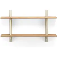 Vitra Rayonnage Mural Prouvé Blanc | Natural Oak