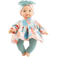 Paola Reina poupée bébé Andy Primavera Esther 27cm verte en vinyle