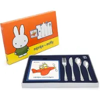 Zilverstad Couverts pour Enfants Zilverstad Véhicules Miffy avec Livre (4-Pièces)