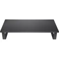 Kensington Extra Brede Monitorstandaard/Computerstandaard/Verhoger voor Bureaus - Voor Monitor tot 32"/20kg - Afmetingen: 12x26x60 Cm - Zwart