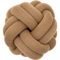 Design House Stockholm Knot Cushion Ottoman Camel