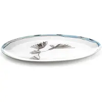 Serax Midnight Flowers Assiette Ovale °2 L | Camelia Aubergine
