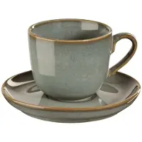 Asa selection Tasse à Cappuccino ASA Selection Saisons avec Soucoupe Eucalyptus 230 ml