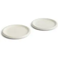 HAY Barro Assiettes Ø24 cm - Lot de 2 Off-White