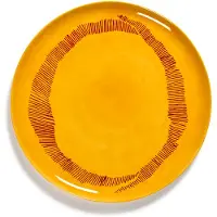 Serax Feast Assiette de Présentation Yellow|Red Stripes