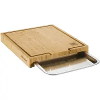 Zwilling Chopping Board With Drawer 39x30 Cm Marron