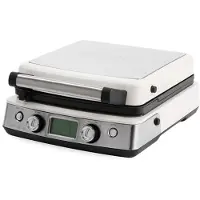 Greenpan wafelijzer met platen voor klassieke wafels + Luikse / Brusselse wafels cream, Gaufrier, Blanc